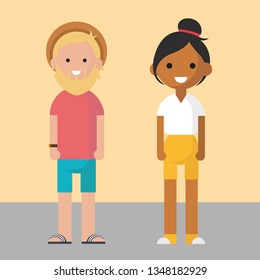 Young People Character Illustration