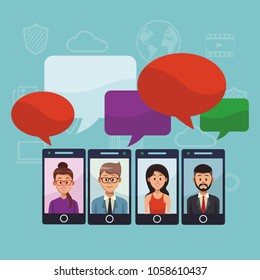 Young people chatting