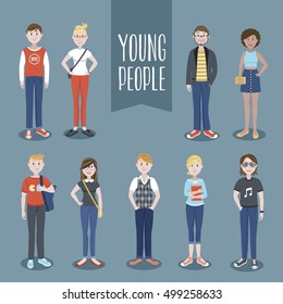 Young people collection 