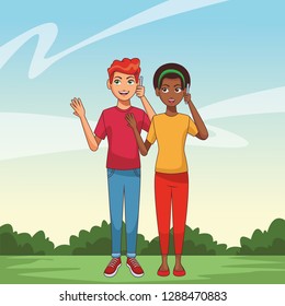 young people couple