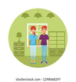 young people couple