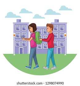young people couple