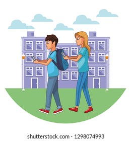 young people couple