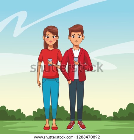 young people couple