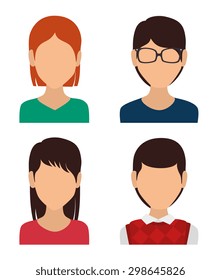 Young people design, vector illustration eps 10.