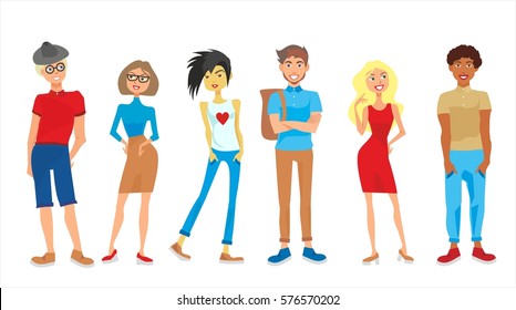 young people from different countries, different religions, and different sexual orientation