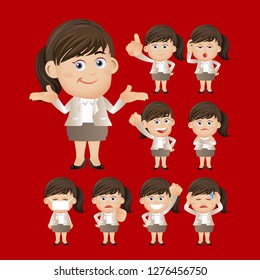 Young people expressions with different faces
