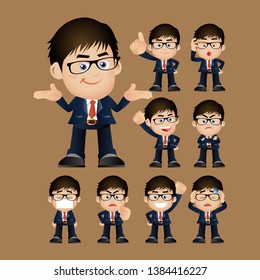 Young people expressions with different faces