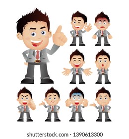 Young people expressions with different faces