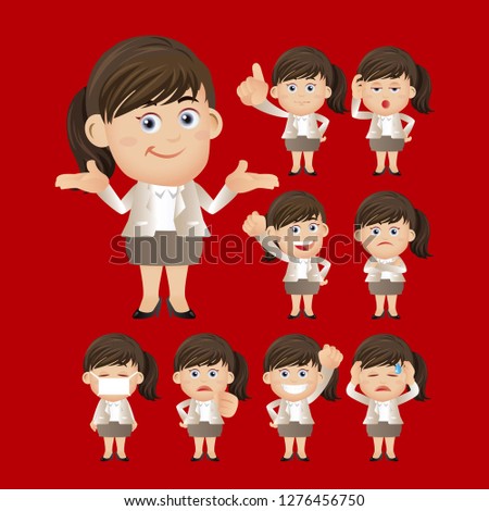 Young people expressions with different faces