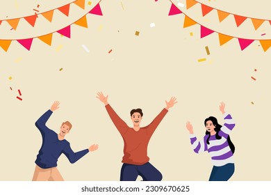 young people are having fun and celebrating achievement