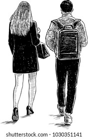 Young people met on a date