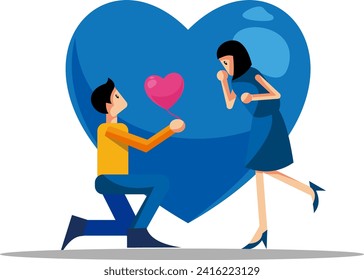  Young people on Valentine day