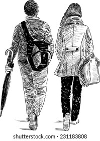 young people on a walk