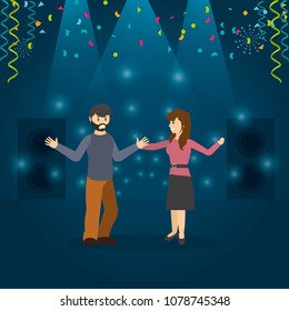 Young people at party