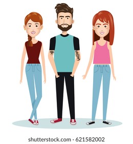 young people style characters