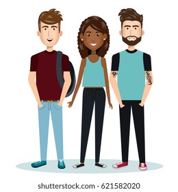 young people style characters