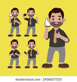 Young people using smart phones