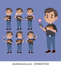 Jóvenes que usan teléfonos inteligentes