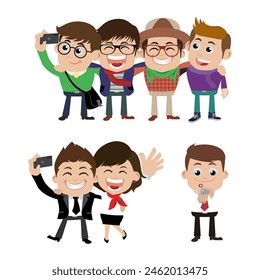 Jóvenes que usan teléfonos inteligentes