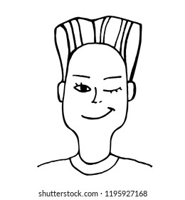 Young people. Vector illustration
