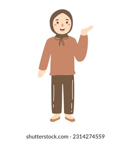 young people waving hand illustrations