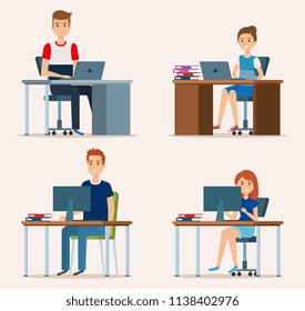 young people in the workplace scene