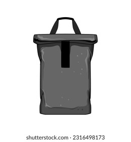 young photo camera backpack cartoon. grapher tourist, travel vacation young photo camera backpack sign. isolated symbol vector illustration