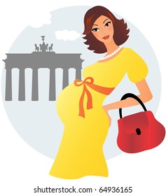 Young pregnant woman in Berlin