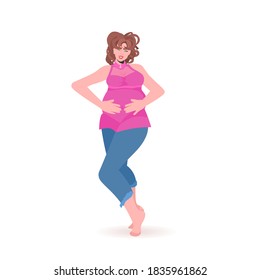 満腹 女性 のイラスト素材 画像 ベクター画像 Shutterstock