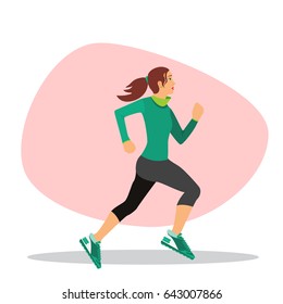 Young and pretty female runner, 