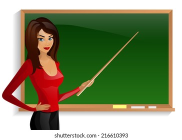 young pretty good teacher board Pointer teacher