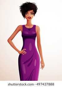Young pretty lady