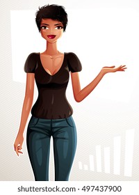 Young pretty lady