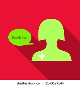 Young professional doctors. Vector illustration of doctors with medical background.