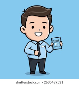 Young professional with a serious expression and clipboard in hand.