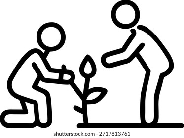 Un joven profesional y su vecino mayor plantando árboles en un huerto comunitario con espacio para el concepto de texto como Imagen Inspiradora de diferentes generaciones que aportan a la comunidad destacando la cooperación y el cuidado del medio ambiente. en Foto Stock Concepto, espacio de copia para publicidad o Anuncio con Foto Realista como detalle de alta calidad --ar 7:2