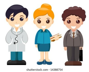 Young Professions - Vector