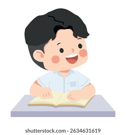 Young Reader with Open Book student