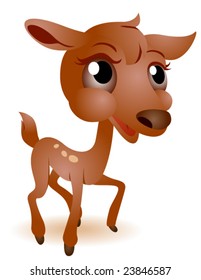 Young Reindeer - Vector