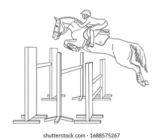 4,379 Horse rider outline Images, Stock Photos & Vectors | Shutterstock