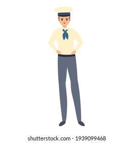 Young sailor icon. Cartoon of Young sailor vector icon for web design isolated on white background