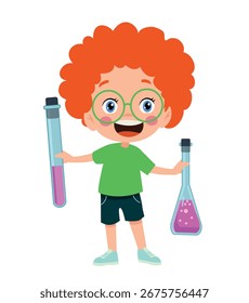 Jovens Cientistas em Experiência com Química e Ciência