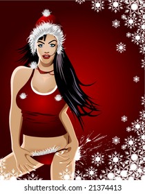 young sexy santa