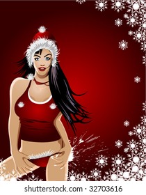 young sexy santa
