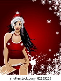 young sexy santa