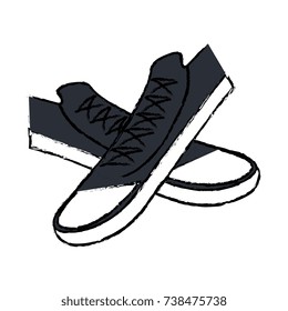 young shoes isolated icon 