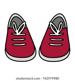 young shoes isolated icon
