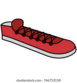 young shoes isolated icon