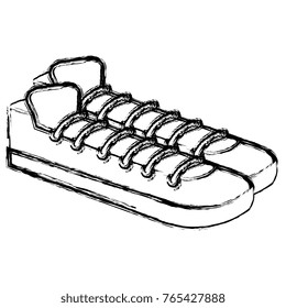 young shoes isolated icon